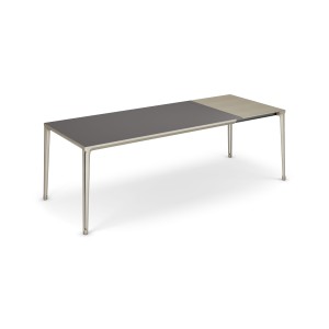 TAVOLO BOULEVARD DRIVE 160/220x90x75h - BASE TITANIO