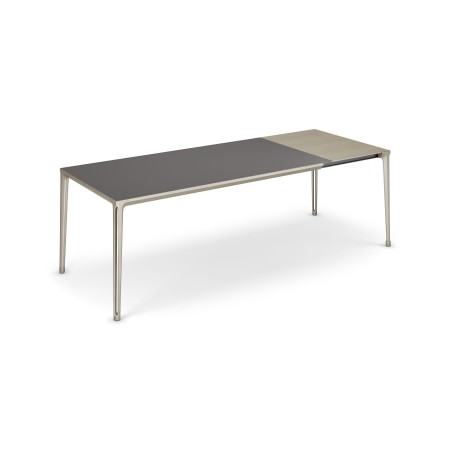 TAVOLO BOULEVARD DRIVE 160/220x90x75h - BASE TITANIO