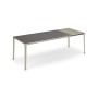 TAVOLO BOULEVARD DRIVE 160/220x90x75h - BASE TITANIO