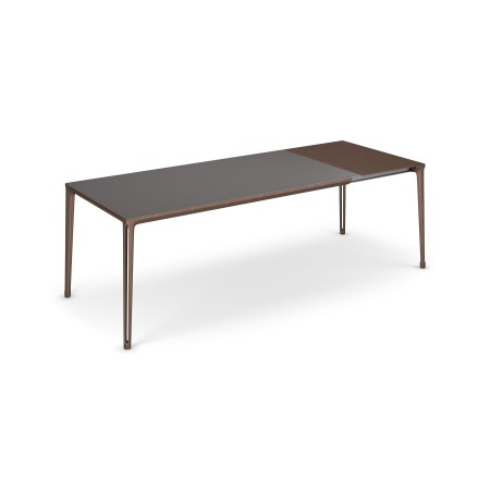 TAVOLO BOULEVARD DRIVE 160/220x90x75h - BASE BRONZO