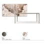 TAVOLO BOULEVARD KERAMIK 160X90X75H - BASE TITANIO