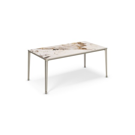 TAVOLO BOULEVARD KERAMIK 200X100X75H - BASE TITANIO