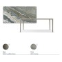 TAVOLO BOULEVARD KERAMIK 200X100X75H - BASE TITANIO