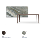 TAVOLO BOULEVARD KERAMIK 160X90X75H - BASE BRONZO