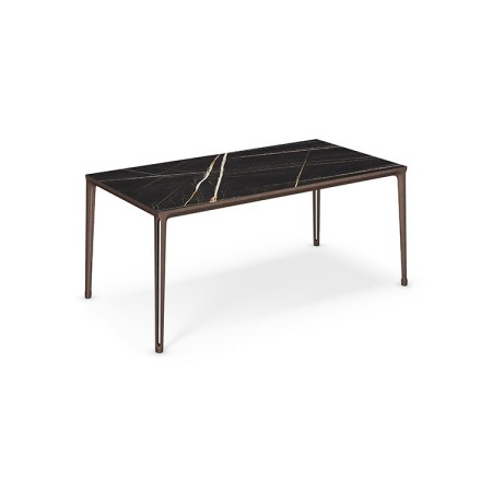 TAVOLO BOULEVARD KERAMIK 200X100X75H - BASE BRONZO