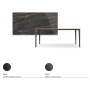TAVOLO BOULEVARD KERAMIK 200X100X75H - BASE BRONZO