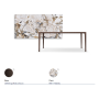 TAVOLO BOULEVARD KERAMIK 200X100X75H - BASE BRONZO