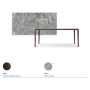 TAVOLO BOULEVARD KERAMIK 200X100X75H - BASE BRONZO