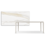 TAVOLO BOULEVARD KERAMIK 160X90X75H - BASE PEARL