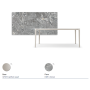 TAVOLO BOULEVARD KERAMIK 160X90X75H - PEARL BASE