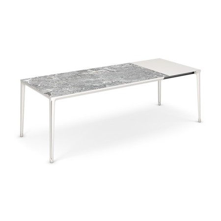 TAVOLO BOULEVARD KERAMIK DRIVE 160/220x90x75h - BASE PEARL