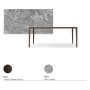 TAVOLO BOULEVARD KERAMIK DRIVE 160/220x90x75h - BASE BRONZO
