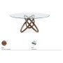 CARIOCA TABLE Ø140X75H - WALNUT BASE
