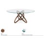 CARIOCA TABLE Ø140X75H - WALNUT BASE