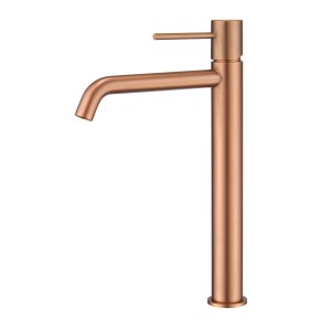 MONZA MONOMANDO LAVABO ALTO ORO ROSA SPAZZOLATO