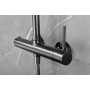 MONZA COLONNA DOCCIA MECCANICA MONOCOMANDO BLACK GUN METAL
