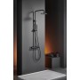 MONZA MECHANICAL SINGLE-LEVER SHOWER COLUMN MATT BLACK