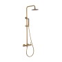 MONZA MECHANICAL SINGLE-CONTROL SHOWER COLUMN BRUSHED GOLD