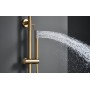 MONZA MECHANICAL SINGLE-CONTROL SHOWER COLUMN BRUSHED GOLD