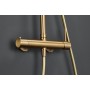 MONZA MECHANICAL SINGLE-CONTROL SHOWER COLUMN BRUSHED GOLD
