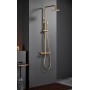 MONZA MECHANICAL SINGLE-CONTROL SHOWER COLUMN BRUSHED GOLD
