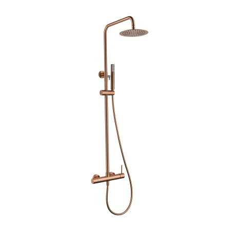 MONZA MECHANICAL SINGLE-LEVER SHOWER COLUMN BRUSHED ROSE GOLD