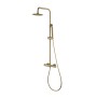 MONZA BRUSHED GOLD THERMOSTATIC SHOWER COLUMN