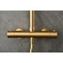 MONZA BRUSHED GOLD THERMOSTATIC SHOWER COLUMN