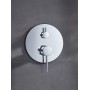 MONZA BUILT-IN SHOWER KIT WITH DIVERTER WITH SHOWERHEAD AND CHROME HANDSHOWER