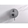 MONZA KIT DOCCIA A INCASSO CON DEVIATORE CON SOFFIONE E DOCCETTA BLACK GUN METAL