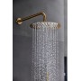 MONZA BUILT-IN SHOWER KIT WITH DIVERTER WITH BRUSHED GOLD SHOWER HEAD AND HAND SHOWER