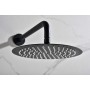 MONZA BUILT-IN SHOWER KIT WITH THERMOSTATIC DIVERTER WITH SHOWERHEAD AND HAND SHOWER IN MATTE BLACK