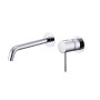 MONZA WALL-MOUNTED SINGLE-LEVER BASIN MIXER WITH BUILT-IN PART CHROME