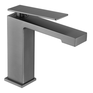 PISA SINGLE-LEVER BASIN MIXER WITHOUT DRAIN BLACK GUN METAL