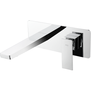 PISA WALL-MOUNTED BASIN MIXER WITH CONCEALED PART
