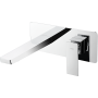 PISA WALL-MOUNTED BASIN MIXER WITH CONCEALED PART
