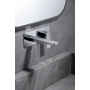 PISA WALL-MOUNTED BASIN MIXER WITH CONCEALED PART