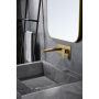 PISA WALL-MOUNTED BASIN MIXER WITH CONCEALED PART IN BRUSHED GOLD