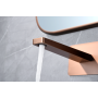 PISA WALL-MOUNTED BASIN MIXER WITH CONCEALED PART IN BRUSHED ROSE GOLD