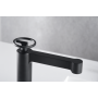 OLIMPO BLACK MATTE BASIN MIXER WITHOUT DRAIN