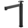 OLIMPO HIGH BASIN MIXER WITHOUT DRAIN BLACK MATT