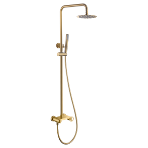 OLIMPO SINGLE-LEVER SHOWER COLUMN BRUSHED GOLD