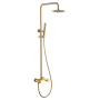 OLIMPO SINGLE-LEVER SHOWER COLUMN BRUSHED GOLD