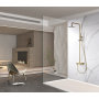 OLIMPO SINGLE-LEVER SHOWER COLUMN BRUSHED GOLD