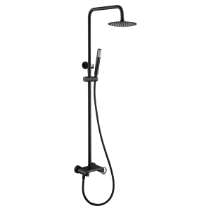 OLIMPO SINGLE-LEVER SHOWER COLUMN BLACK MATT