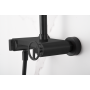 OLIMPO SINGLE-LEVER SHOWER COLUMN BLACK MATT