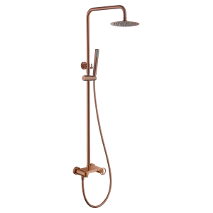 OLIMPO SINGLE-LEVER SHOWER COLUMN BRUSHED ROSE GOLD