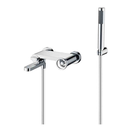 OLIMPO CHROME EXTERNAL BATHTUB MIXER WITH SHOWER KIT