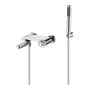 OLIMPO CHROME EXTERNAL BATHTUB MIXER WITH SHOWER KIT