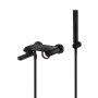 OLIMPO EXTERNAL BATHTUB MIXER MATTE BLACK WITH SHOWER KIT